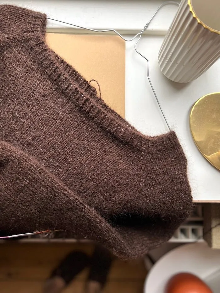 Capulus sweater by Refined Knitwear, silk mohair knitting kit