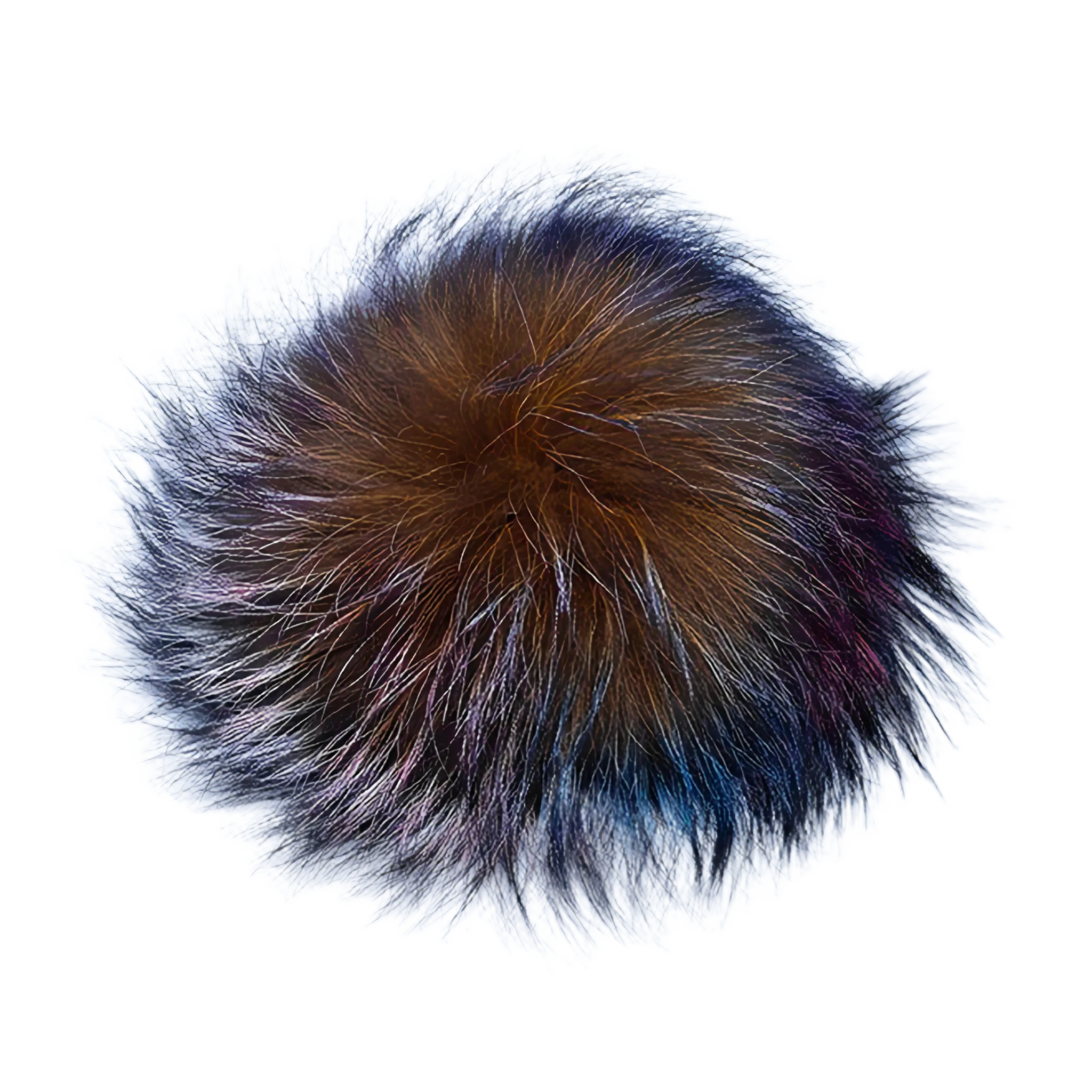 Multi Colored Fur Pom-Pom